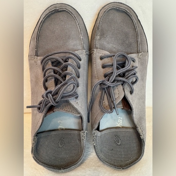 Olukai Men’s Kauwela Lace Shoes in Charcoal Like New Rare Size 9 main image 5